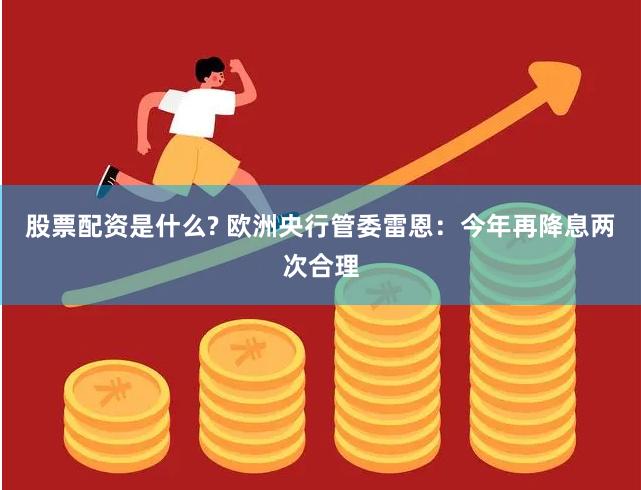 股票配资是什么? 欧洲央行管委雷恩：今年再降息两次合理